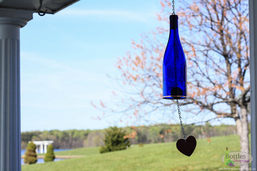 750ml Wine Bottle Wind Chime - Blue Ridge Mountain Gifts