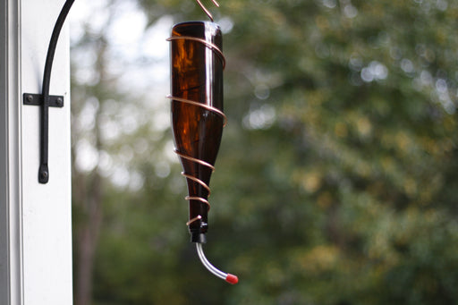 Wine Bottle Hummingbird Feeder - Blue Ridge Mountain Gifts