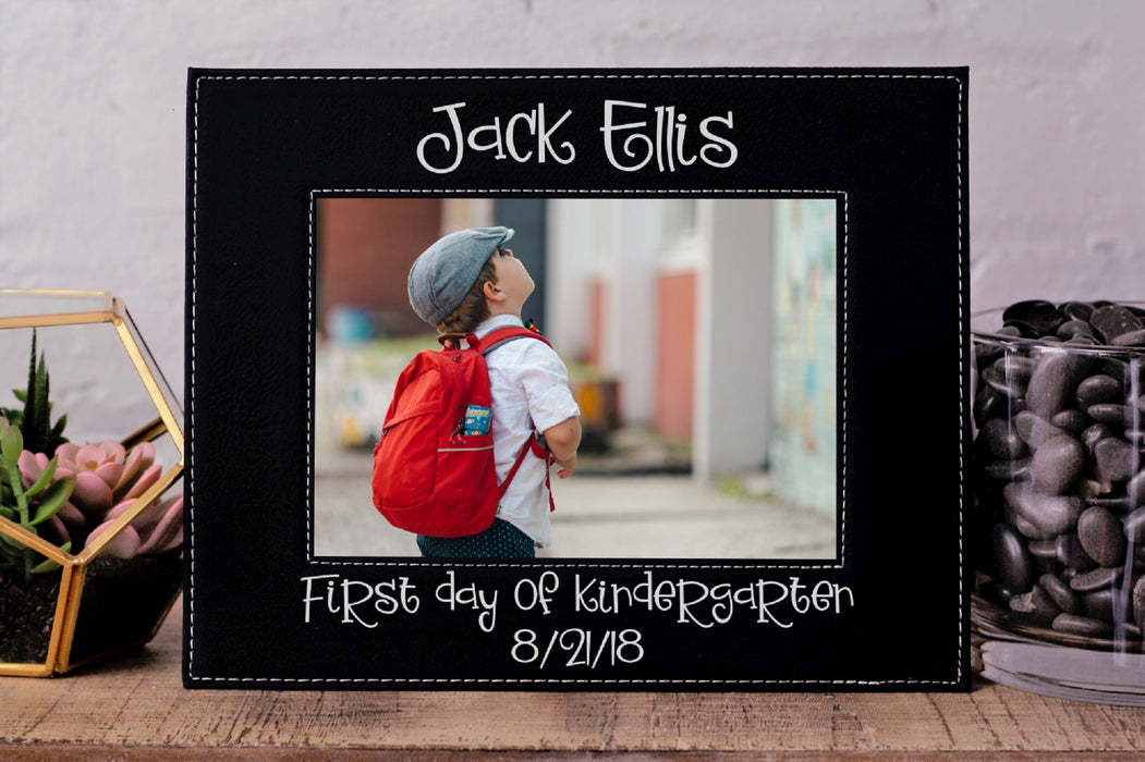First Day School | Leatherette Picture Frame