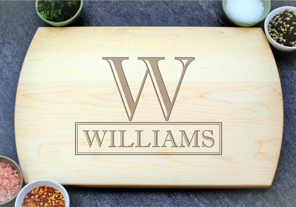 Chefs Monogram | Personalized Laser Engraved Cutting Board