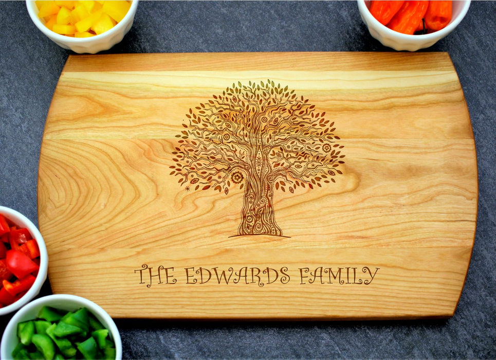 Family Tree | Personalized Laser Engraved Cutting Board