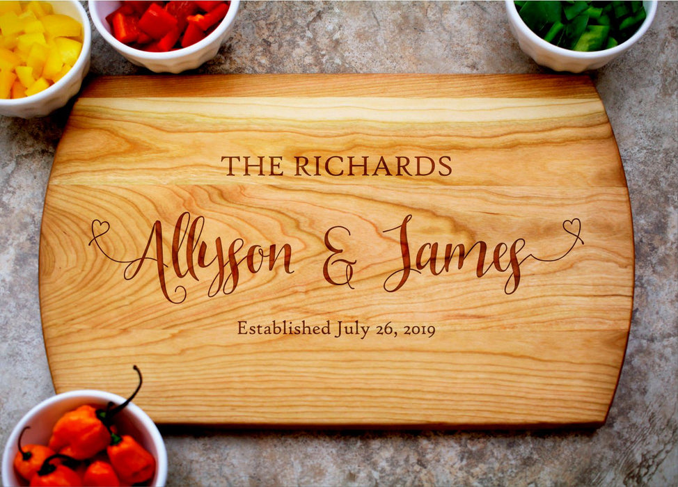 Full Hearts | Personalized Laser Engraved Cutting Board