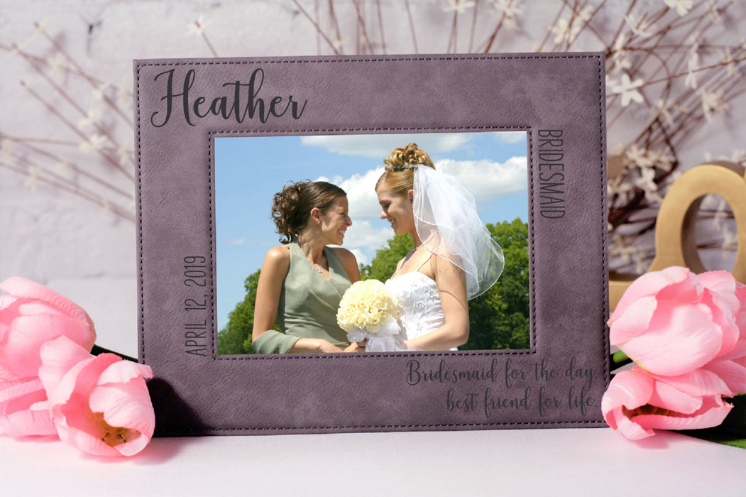 Bridesmaid Quote | Leatherette Picture Frame