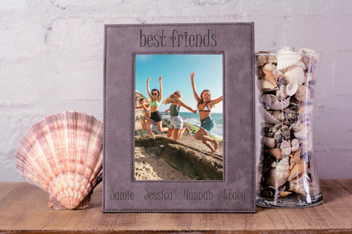 Best Friend Names | Leatherette Picture Frame