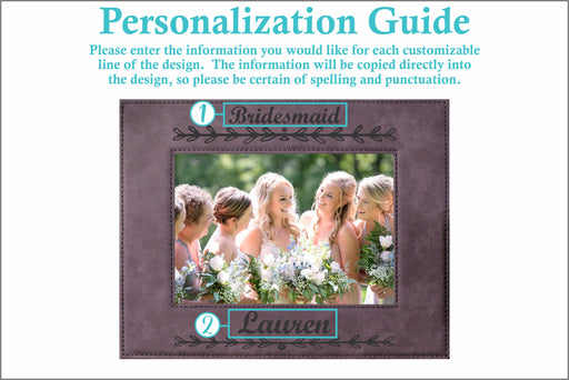 Bridesmaid | Leatherette Picture Frame