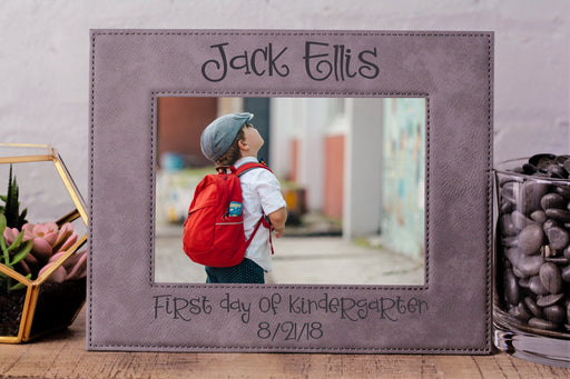 First Day School | Leatherette Picture Frame