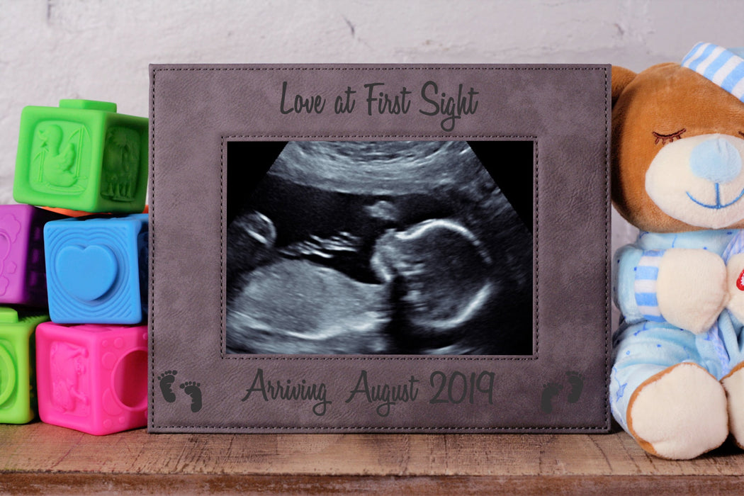 Love At First Ultrasound | Leatherette Picture Frame
