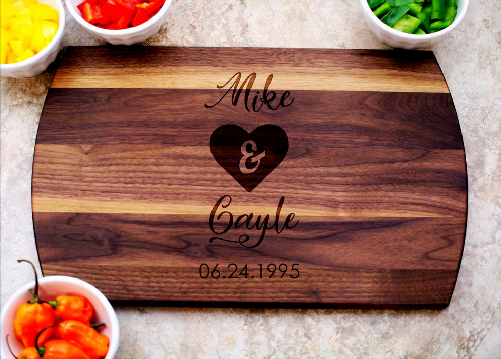 Just Us | Personalized Laser Engraved Cutting Board