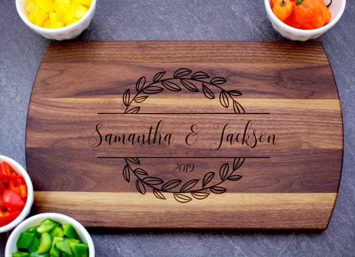 New Leaf | Personalized Laser Engraved Cutting Board