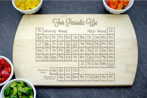 Periodic Wine Table | Personalized Laser Engraved Cutting Board