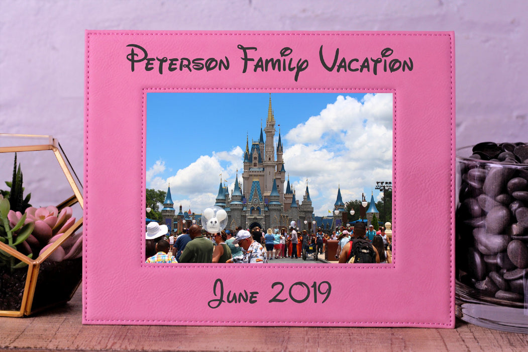 Family Vacation | Leatherette Picture Frame