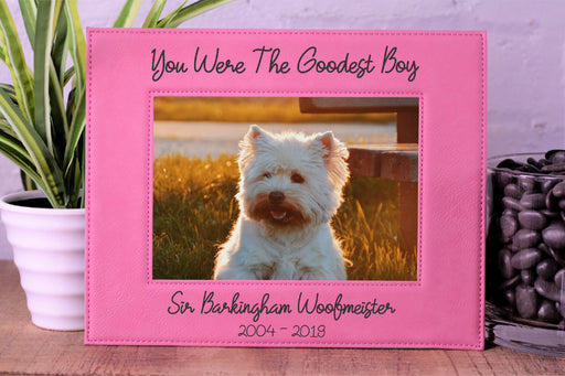 Goodest Boy | Leatherette Picture Frame