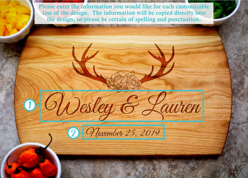Rustic | Personalized Laser Engraved Cutting Board