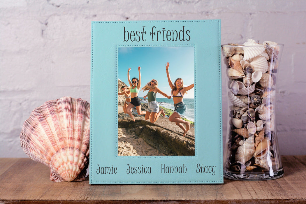Best Friend Names | Leatherette Picture Frame