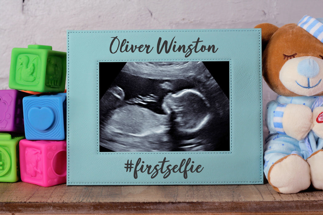 First Selfie | Leatherette Picture Frame