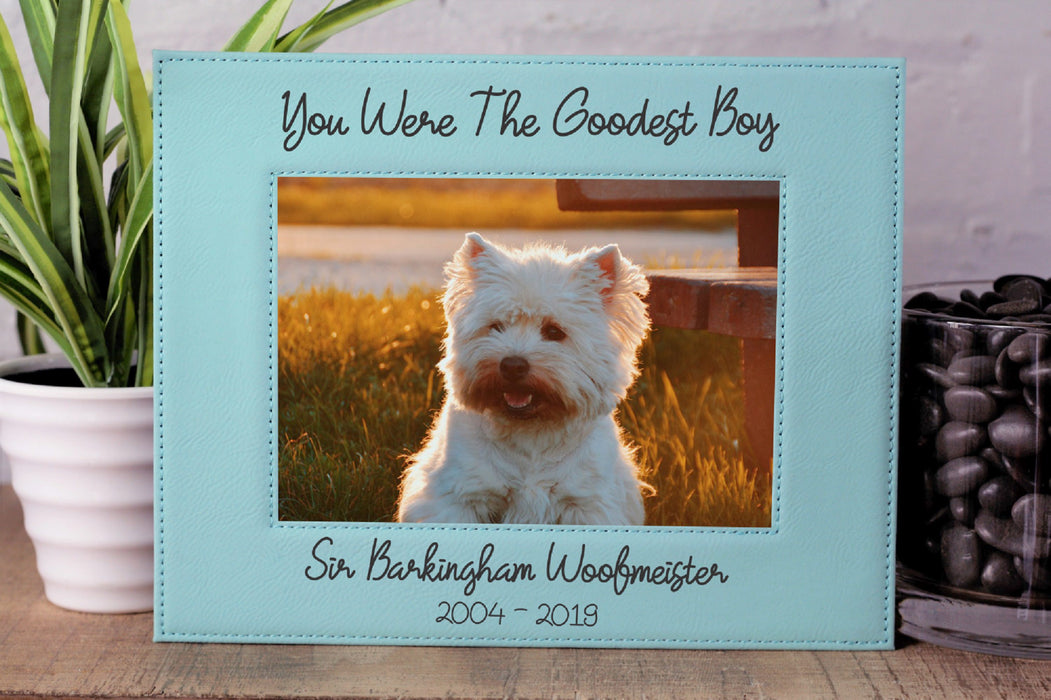 Goodest Boy | Leatherette Picture Frame