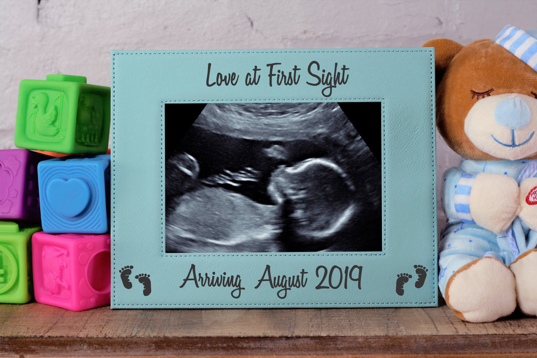Love At First Ultrasound | Leatherette Picture Frame